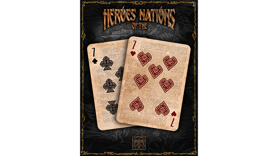 Heroes of the Nations (Dark Version) Playing Cards