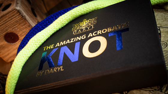 Amazing Acrobatic Knot w/xtra knot Blue and Yellow (Gimmicks and Online Instructions) by Daryl - Trick