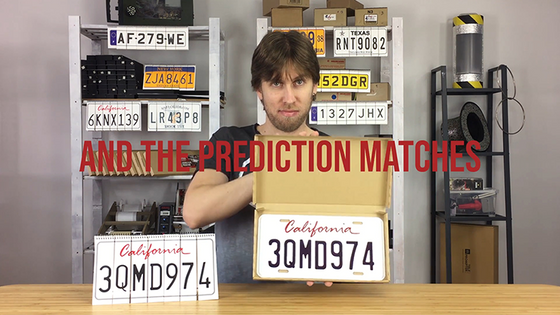 LICENSE PLATE PREDICTION - CALIFORNIA (Gimmicks and Online Instructions) by Martin Andersen - Trick