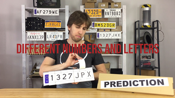 LICENSE PLATE PREDICTION - SPAIN (Gimmicks and Online Instructions) by Martin Andersen - Trick