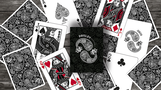 Paisley Playing Cards Workers Deck Black by Dutch Card House Company