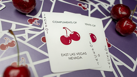 Cherry Casino (Desert Inn Purple) Playing Cards by Pure Imagination Projects