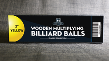  Wooden Billiard Balls (2" Yellow) by Classic Collections - Trick