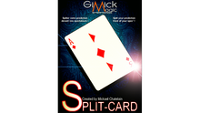  SPLIT-CARD (Red) by Mickael Chatelain  - Trick