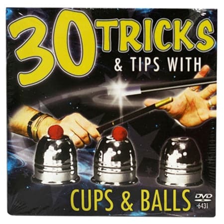 30 Tricks Cups and Balls DVD in Compact Sleeve with Cups &amp; Balls