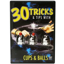  30 Tricks Cups and Balls DVD in Standard Plastic Case with Cups &amp; Balls