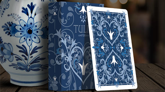 Tulip Playing Cards (Dark Blue) by Dutch Card House Company