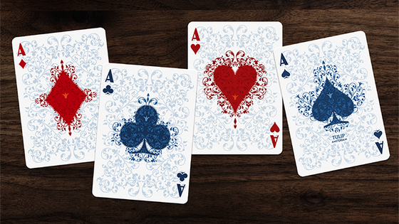 Tulip Playing Cards (Dark Blue) by Dutch Card House Company