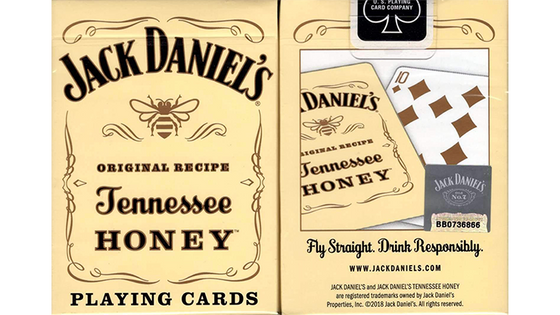 Jack Daniel's Black/Honey Set Playing Cards by USPCC