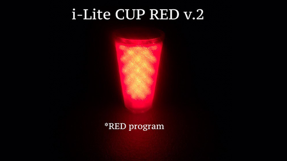 I-Lite Cup V2 (Red) by Victor Voitko (Gimmick and Online Instructions) - Trick