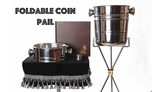 Foldable Coin Pail by Victor Voitko (Gimmick and Online Instructions) - Trick