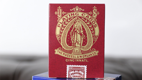 Limited Late 19th Century Square Faro (Red) Playing Cards