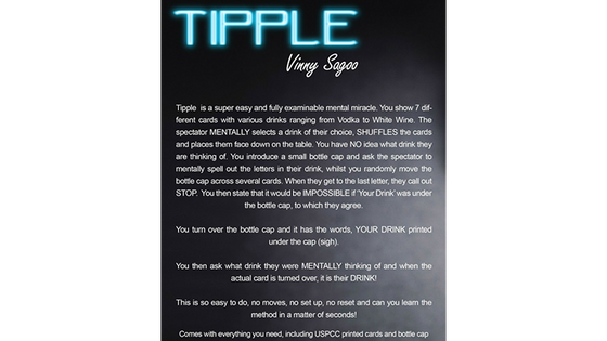 TIPPLE by Vinny Sagoo - Trick