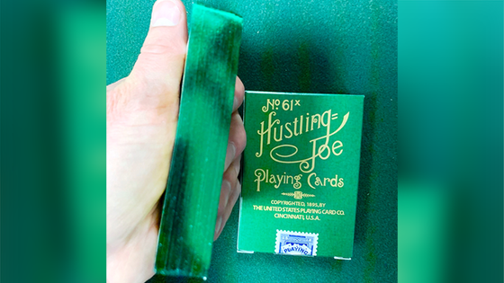 Limited Edition Hustling Joe Green Gilded (Frog Back) Playing Cards