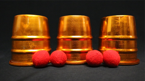 Cups & Balls (Copper) by Zanders Magical Apparatus - Trick