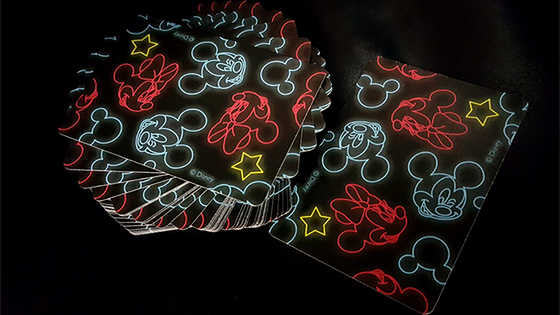 Mickey Mouse Neon Playing Cards