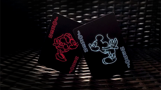 Mickey Mouse Neon Playing Cards