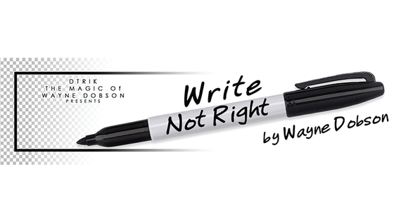 Write, Not Right Sharpie (Gimmicks and Online Instructions) by Wayne Dobson - Trick