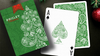 Paisley Metallic Green Christmas Playing Cards by Dutch Card House Company