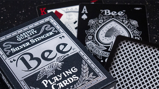 Bee Silver Stinger Playing Cards