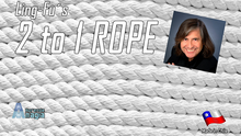  2 TO 1 Rope (White) by Aprendemagia - Trick