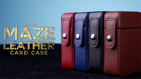 MAZE Leather Card Case (Red) by Bond Lee - Trick