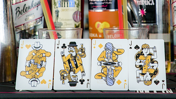 Nightclub Champagne Edition Playing Cards by Riffle Shuffle