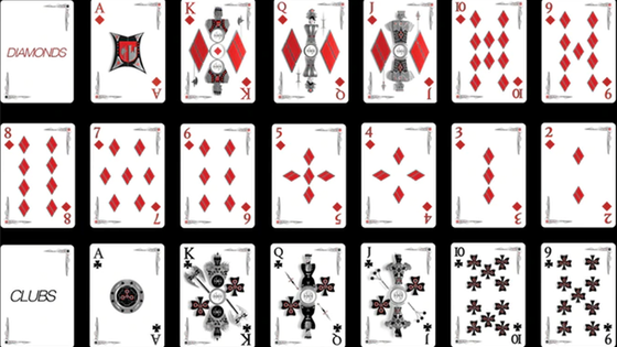 Chrome Kings Carbon Playing Cards (Standard)