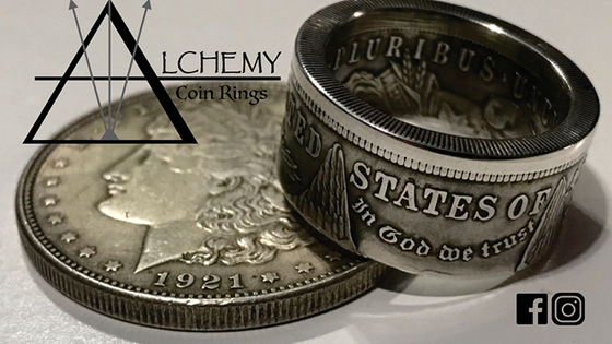 Kennedy Half Dollar Ring (Size: 10) by Alchemy Coin Rings - Trick