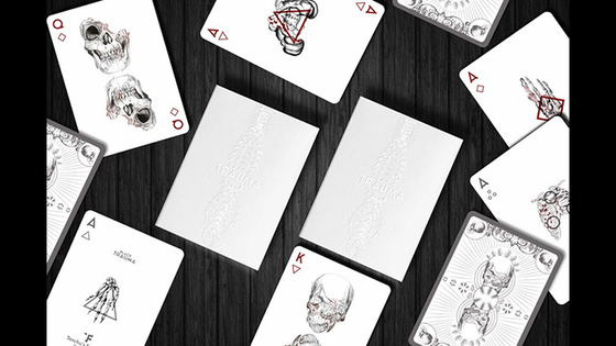 Black Trauma White Edition Playing Cards