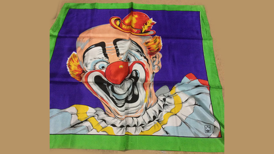 Rice Picture Silk 27" (Circus Clown) by Silk King Studios - Trick