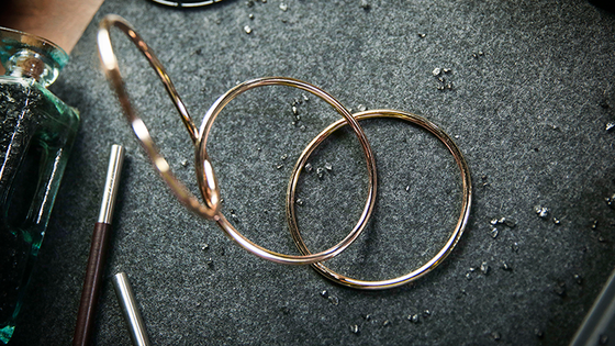 4" Linking Rings (Gold) by TCC - Trick