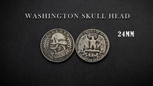  WASHINGTON SKULL HEAD COIN by Men Zi  Magic