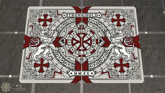 Bicycle Stronghold Crimson Playing Cards