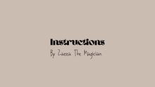  INSTRUCTIONS by Zazza The Magician video DOWNLOAD