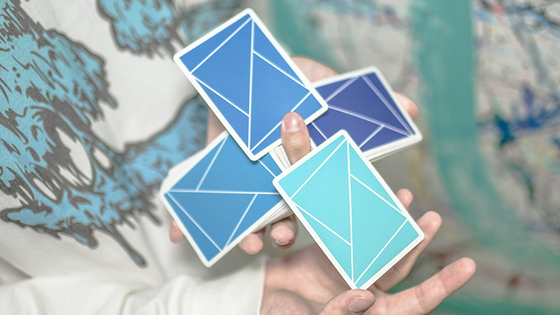 Flexible Gradients Blue Playing Cards by TCC