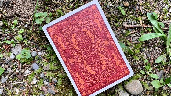 Gilded Bicycle Ant (Red) Playing Cards