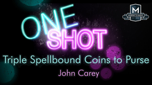  MMS ONE SHOT - Triple Spellbound Coins to Purse by John Carey video DOWNLOAD