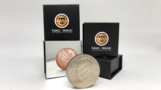 Copper Morgan Copper and Silver (Gimmicks and Online Instructions) by Tango Magic - Trick