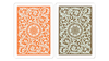 Copag 1546 Plastic Playing Cards Poker Size Regular Index Orange/Brown Double-Deck Set