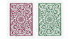 Copag 1546 Plastic Playing Cards Poker Size Regular Index Green and Burgundy Double-Deck Set