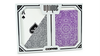 Copag Unique Plastic Playing Cards Poker Size Regular Index Gray and Purple Double-Deck Set