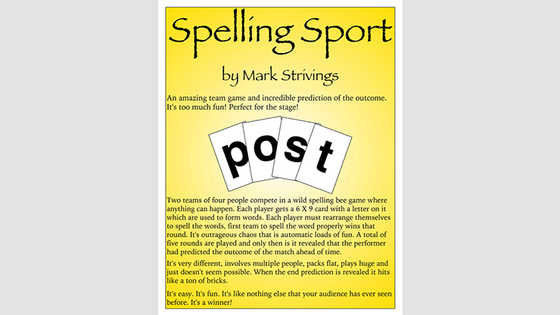 SPELLING SPORT STAGE by Mark Strivings - Trick