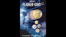  FLICKER COIN V2 (Quarter) by Rocco - Trick
