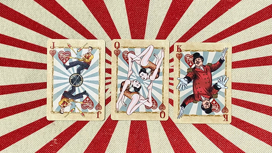 Stripper Bicycle Circus Nostalgic Playing Cards