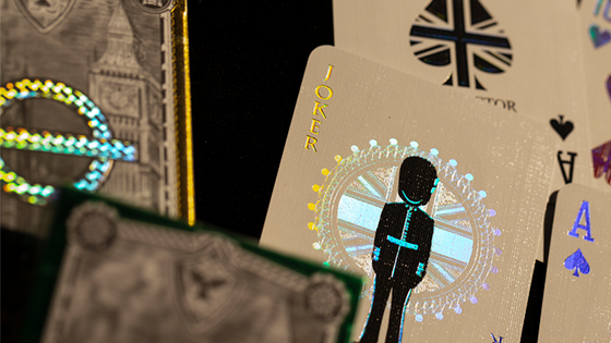 London Diffractor Gold Playing Cards