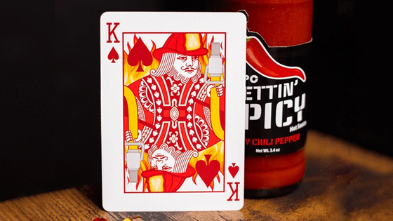 Gettin' Spicy -Chili Pepper Playing Cards by OPC