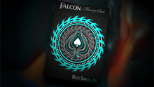  Aqua Falcon Throwing Cards by Rick Smith Jr. and De'vo