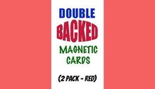  Magnetic Cards (2 pack/Red) by Chazpro Magic. - Trick