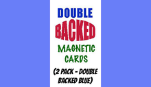  Magnetic Cards (2 pack/double back blue) by Chazpro Magic. - Trick